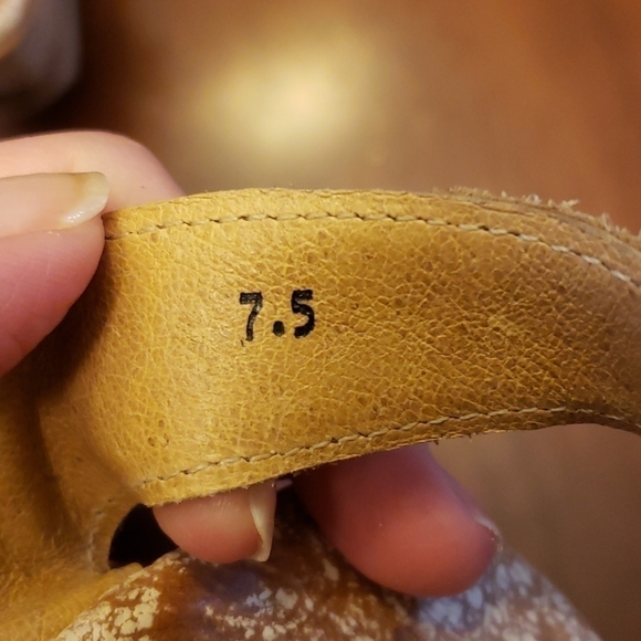 BED Stu Platform & Wedge Sandals EUC Tan & White - Picture 7 of 16